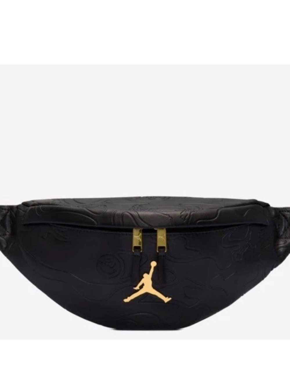 Jordan Borough Cross-Body Bag (5.6L) Black Gold Belt-Bag New Nike NWT